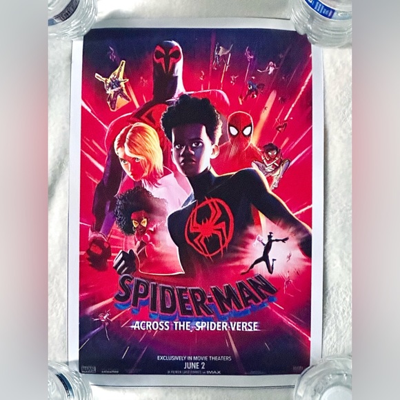 Spider-Man Movie Poster Across The Spider-verse Part One Canvas Unframed - Picture 1 of 1